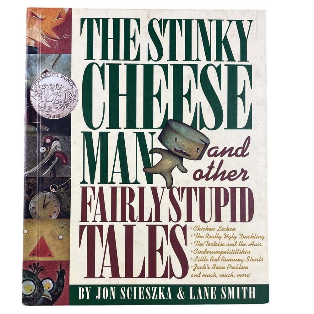 VTG The Stinky Cheese man and othe fairly stupid tales hardcover book 1st print
